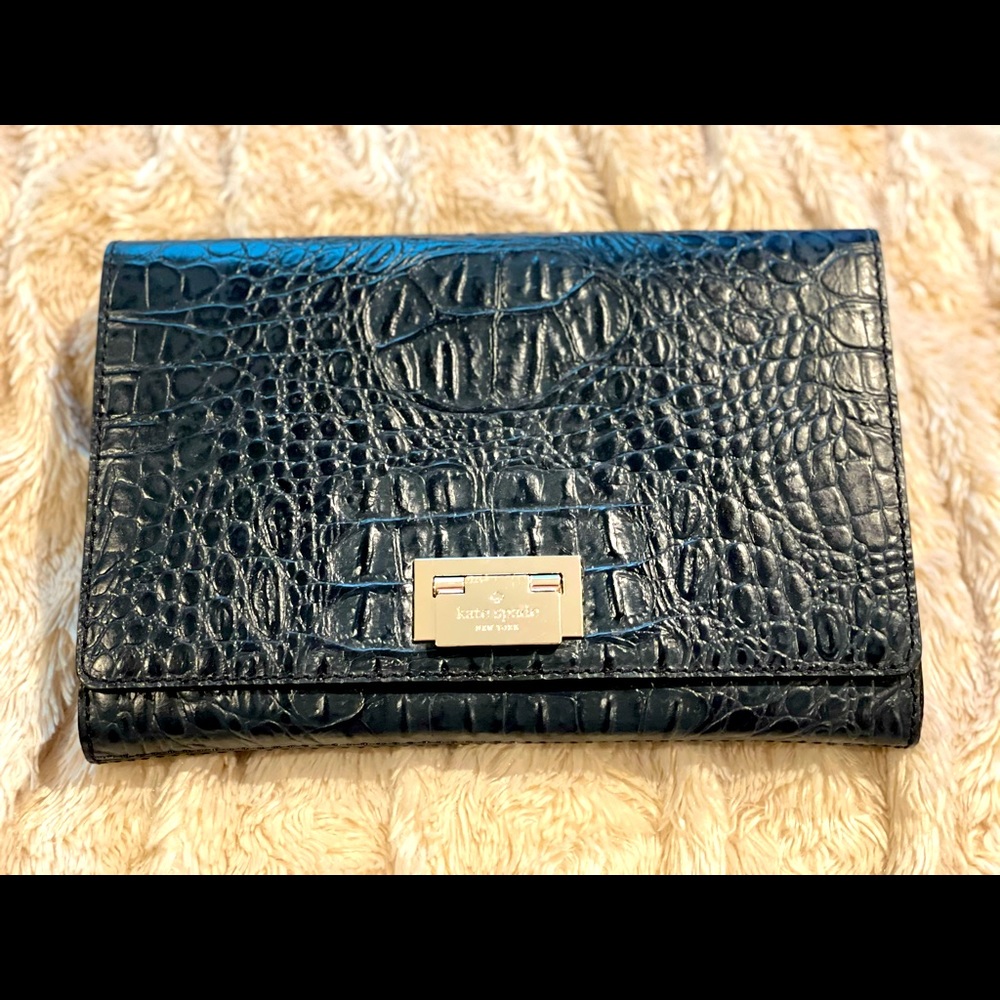 Kate Spade Fiona Orchard Blue Leather Handbag